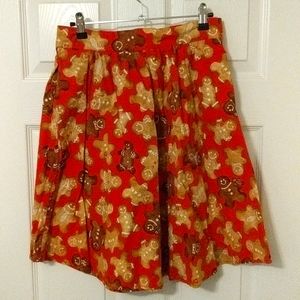 Retrolicious Gingerbread Skirt Modcloth